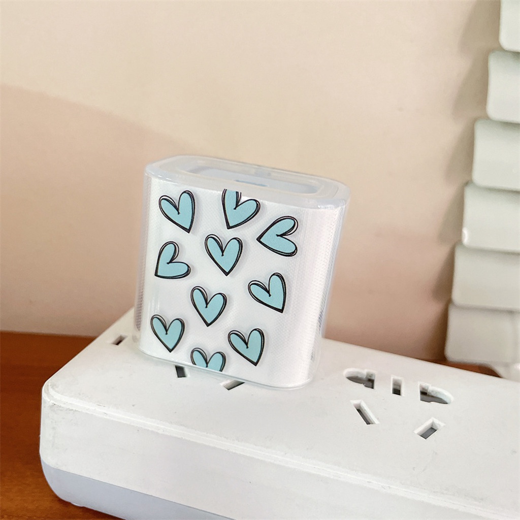 Vỏ Bọc Bảo Vệ Hộp Sạc Tai Nghe Apple 20 / 18w Bằng TPU Mềm Họa Tiết Hoa Và Starbucks Kaws Dễ Thương