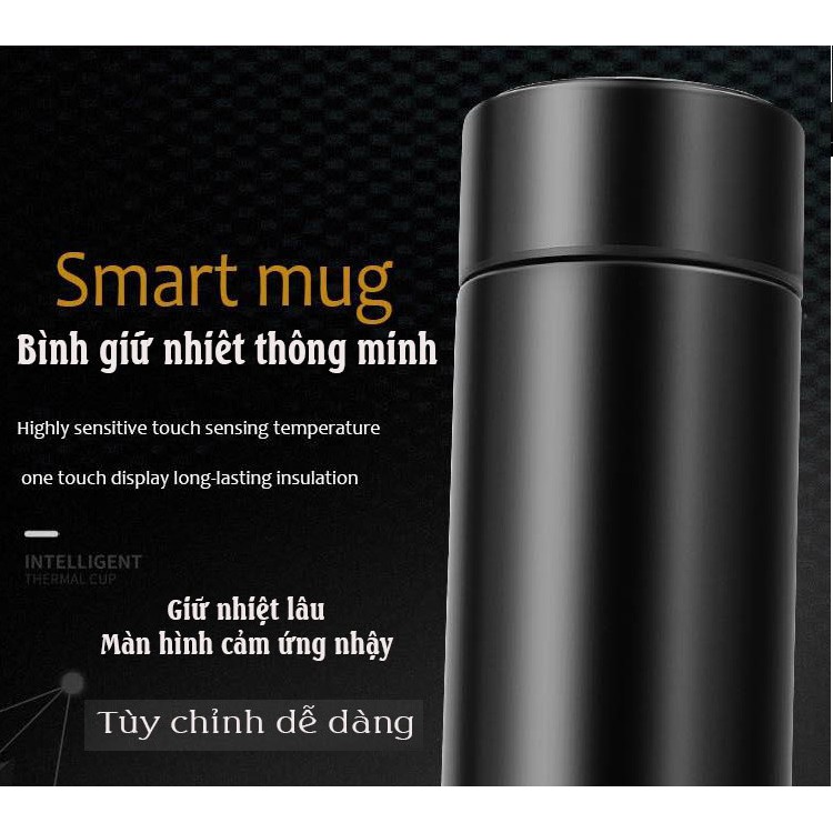 Bình Giữ Nhiệt, Bình Giữ Nhiệt Có Báo Nhiệt Độ Hiện Đại - Đựng Nước Cháo Sữa giữ nhiệt Hơn 10 tiếng