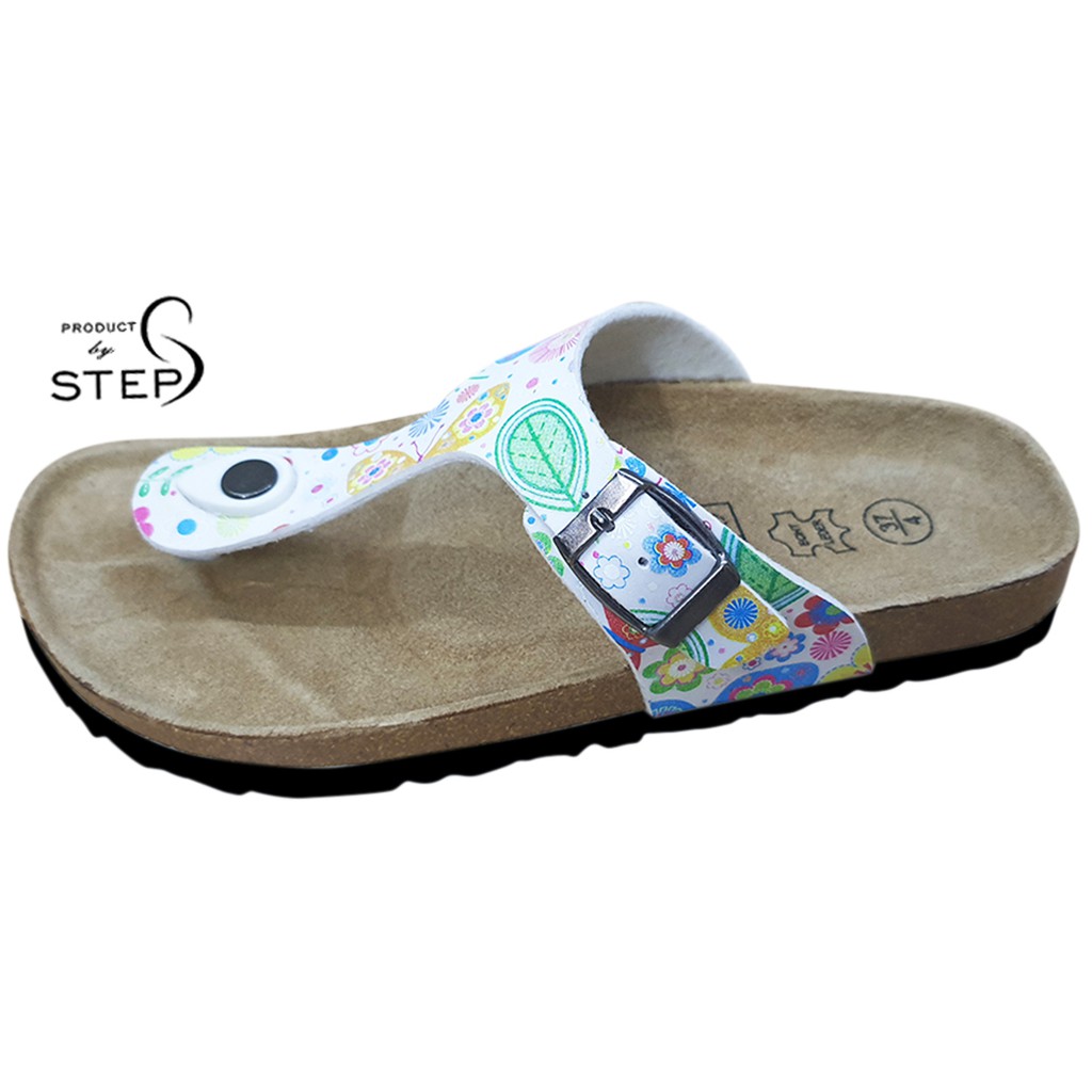 Dép đế trấu Nữ Quai EVA in hoa văn kẹp ngón