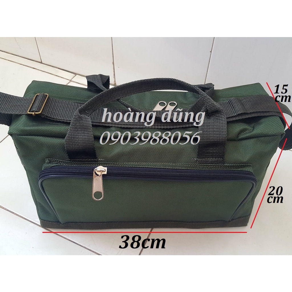 TÚI ĐỒ NGHỀ_ LOẠI NGANG 3 SIZE  LOẠI TỐT XANH LÍNH