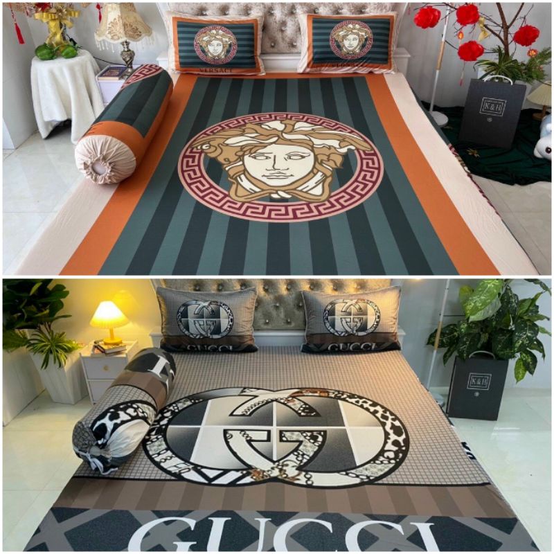 BỘ 4 MÓN GA GỐI DRAP THUN LẠNH Ý 5D ACHUA SHOP SIÊU MƯỚT LẠNH