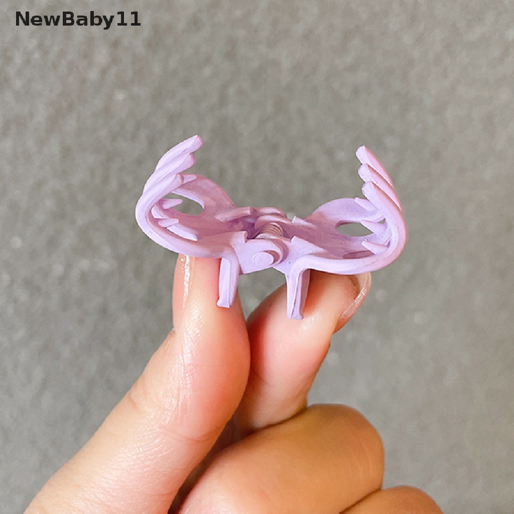 Bộ 10 Kẹp Tóc Mini Bằng Nhựa Nhám Chống Chảy Xệ Dễ Thương