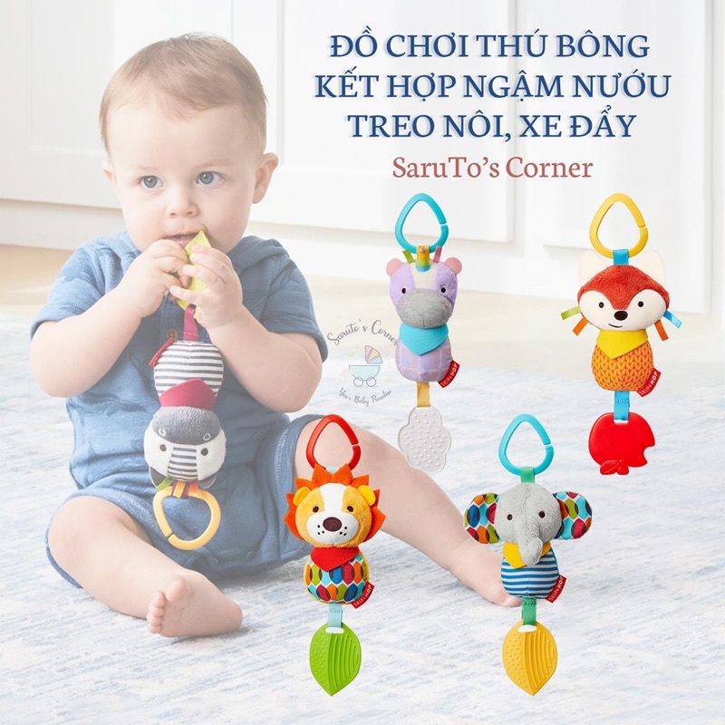 Đồ treo nôi kết hợp ngậm nướu 2IN1 Skiphop