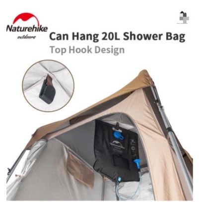 Túi đựng nước tắm năng lượng mặt trời 20L NatureHike NH21SJ032