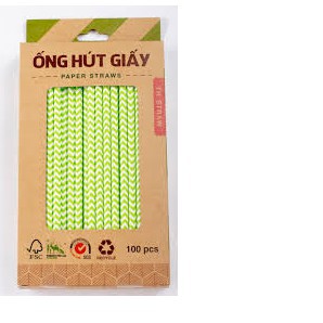 Ống hút giấy PAPER STRAWS (100 PCS)