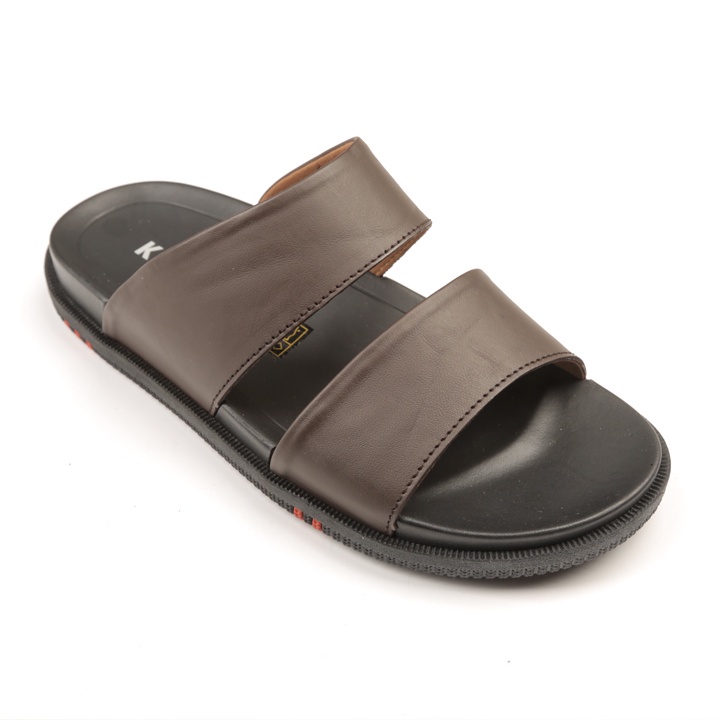 Dép quai ngang hàng hiệu da bò thật KEEDO TN-9021