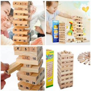 Bộ chơi rút gỗ kèm xúc xắc