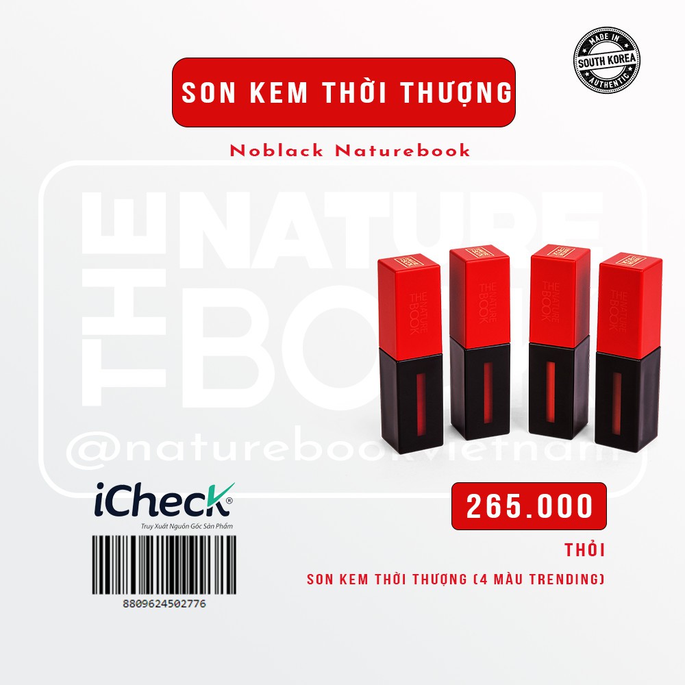 SON KEM THỜI THƯỢNG-THE NATURE BOOK(MUA TỪ 5 SP CỦA SHOP TÍNH GIÁ SỈ)