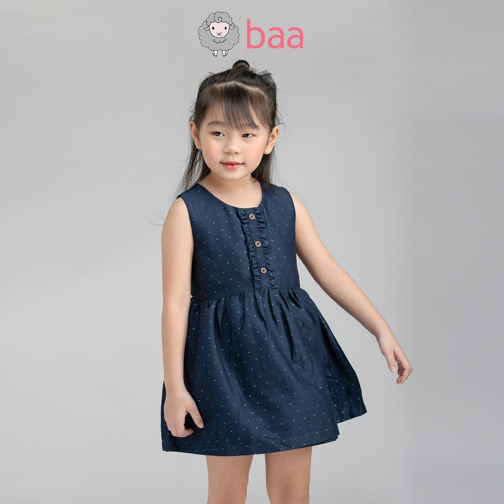 Đầm váy xòe BAA BABY sát nách cho bé gái từ 9 tháng - 5 tuổi - GT-AD18C