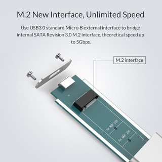 Box chuyển M2 Sata sang USB 3.0 ORICO M2G-U3