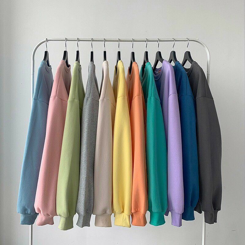 Áo Sweater trơn unisex (Ảnh thật)