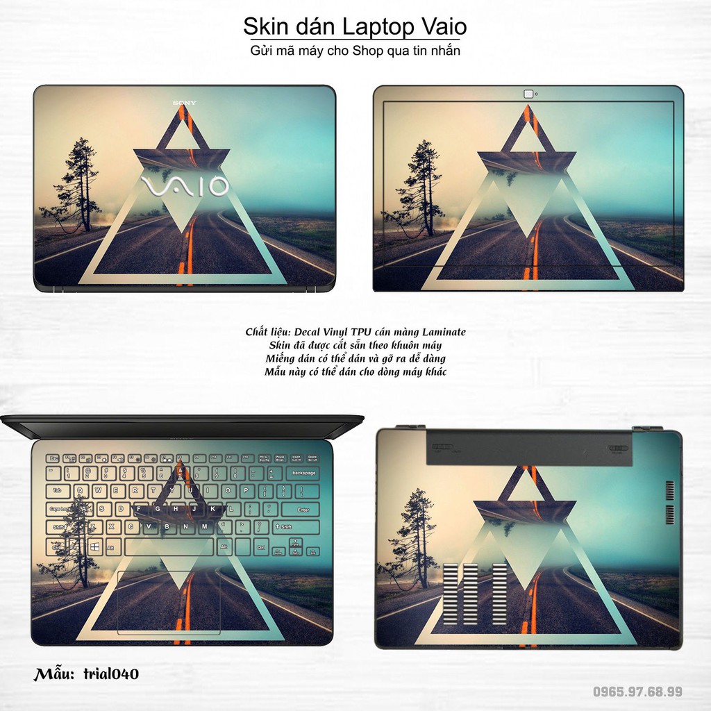 Skin dán Laptop Sony Vaio in hình Đa giác nhiều mẫu 7 (inbox mã máy cho Shop)