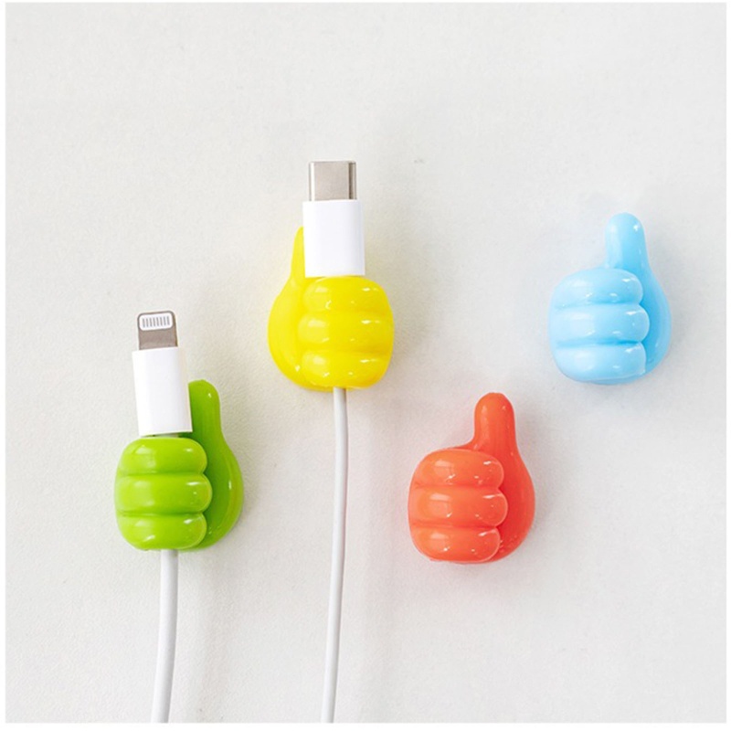 Set 10 Kẹp Giữ Dây Cáp Dữ Liệu Đa Năng Gắn Tường / Cửa Ra Vào Họa Tiết Dễ Thương