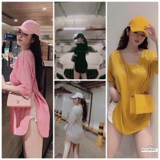 Áo Thun Xẻ Tà Vạt Bầu