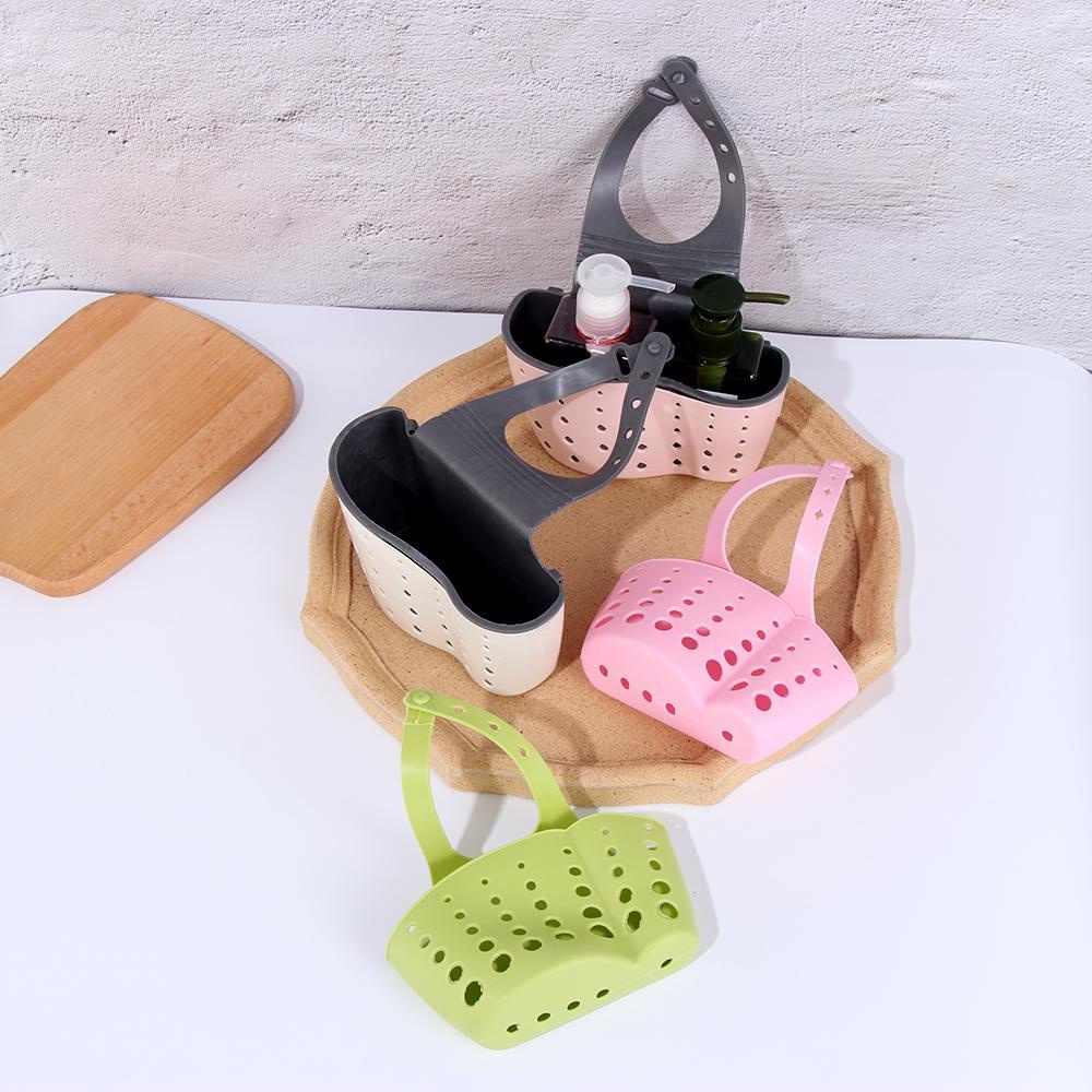 KUNHEV Rổ Đựng Xà Phòng Có Giác Hút Điều Chỉnh Được Cho Nhà Bếp Nhà Tắm