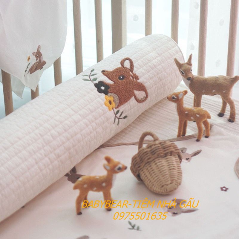 [Ảnh thật] Gối Ôm Cho Bé Thêu Họa Tiết Siêu Đáng Yêu Phong Cách Hàn Quốc Cho Bé