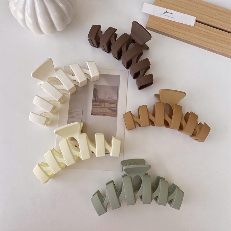 Kẹp Tóc Càng Cua Vintage Cỡ Lớn Phong Cách Hàn Quốc