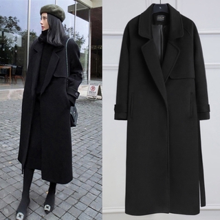Áo Khoác Len Cashmere Dày Hai Mặt Phong Cách Hepburn Thời Trang Mùa Đông 2020 Cho Nữ