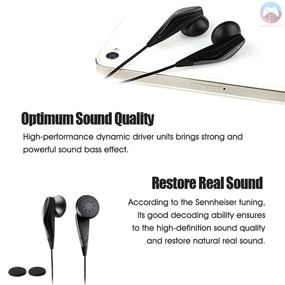 Ê Sennheiser MX375 Earphones 3.5mm Sports Running Earbuds In-ear Line Control Headset For Phone Computer