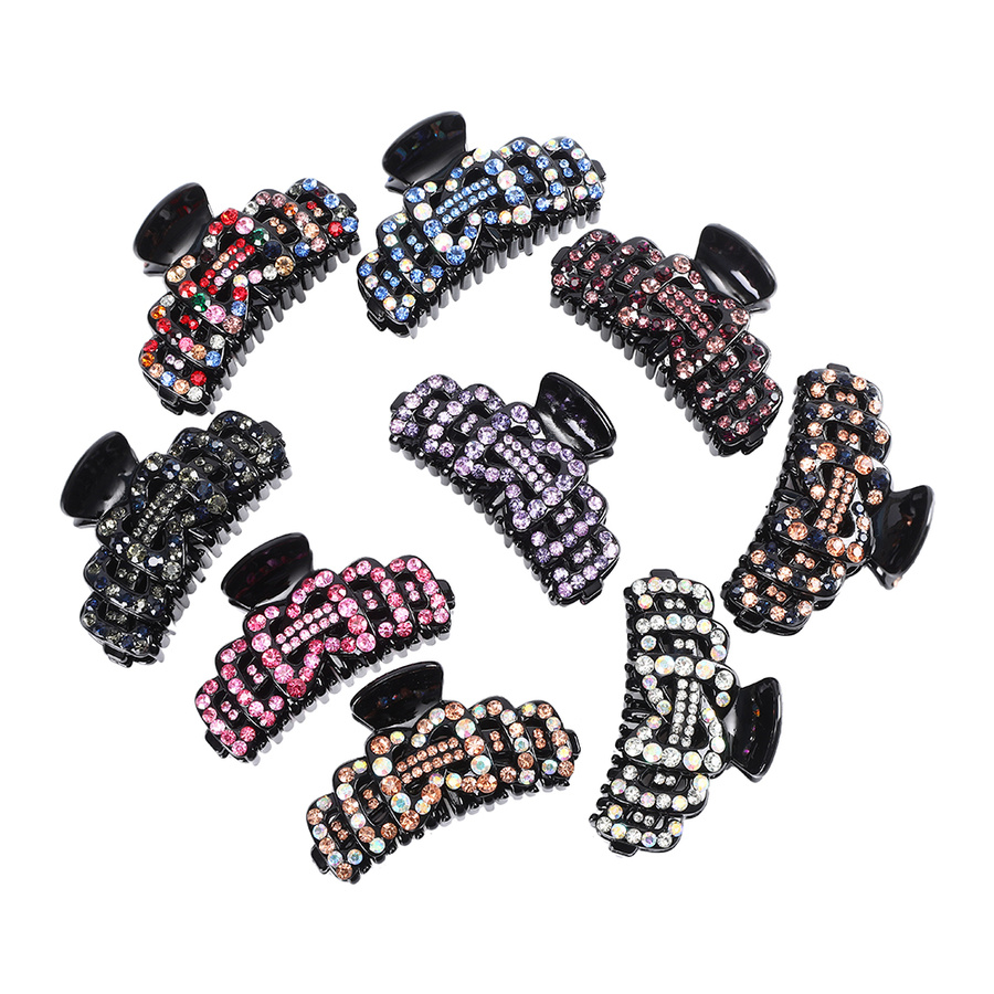 Kẹp Tóc Đính Đá Nhiều Màu Phong Cách Vintage Cho Nữ