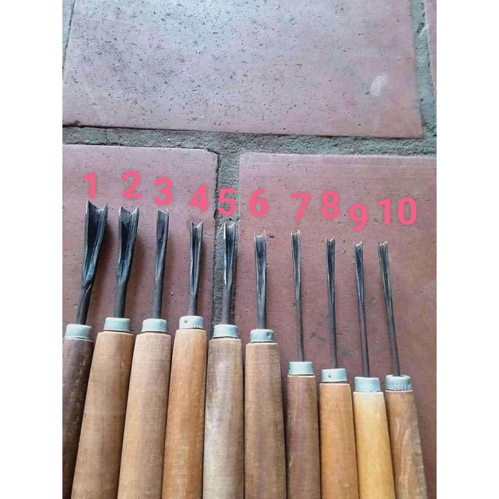 1 cây đục tách đục tỉa mài sắc điêu khắc gỗ chữ v cây cảnh bonsai sáo diều
