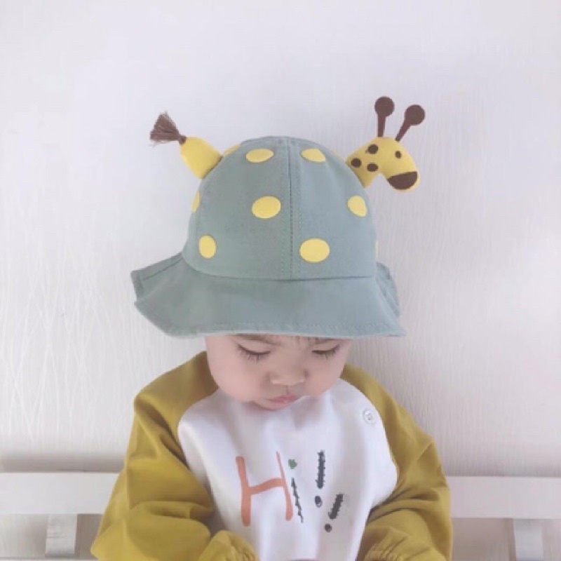 Mũ vành mềm hươu cao cổ bé trai/ bé gái (1-3 tuổi)