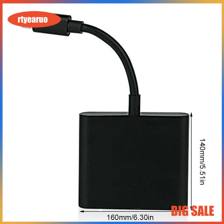 Hub chuyển đổi Type-C sang HDMI 4k/USB/TypeC 3 trong 1 cho Macbook/ iPad/Nintendo Switch