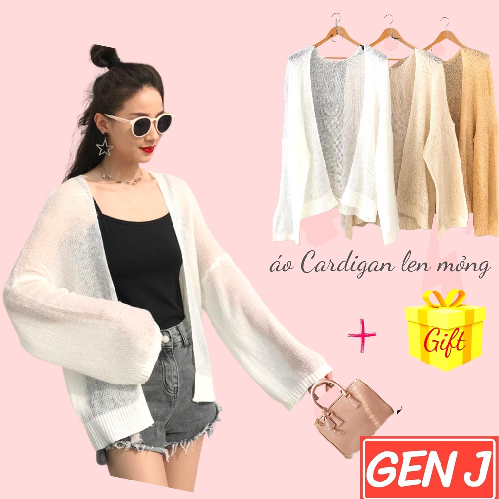 Áo Cardigan len mỏng phong cách Hàn Quốc-Gen J-01