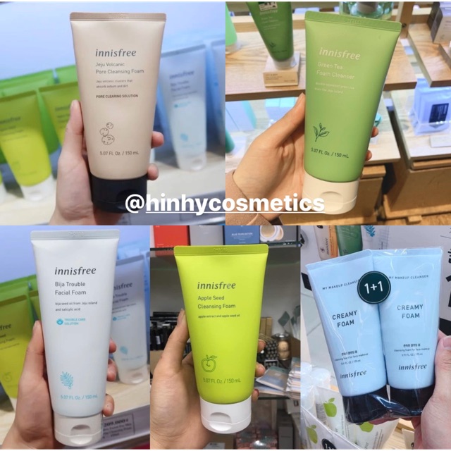 Sữa Rửa Mặt Innisfree các dòng