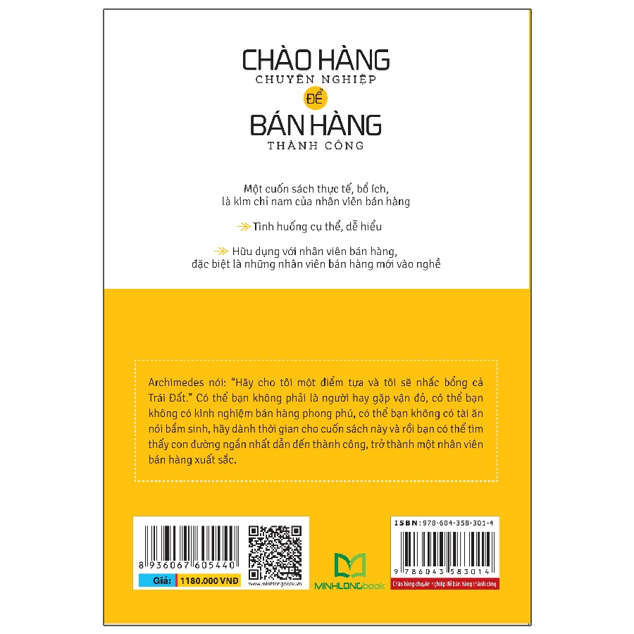 Sách: Chào Hàng Chuyên Nghiệp Để Bán Hàng Thành Công - Kim Chỉ Nam Của Nhân Viên Bán hàng (TB)