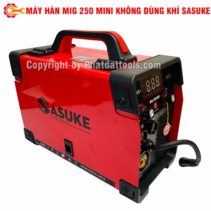 Máy hàn MIG 250 Mini SASUKE không dùng khí-Máy hàn 5 chức năng-Dùng cuộn 5kg-Bảo hành 12 tháng