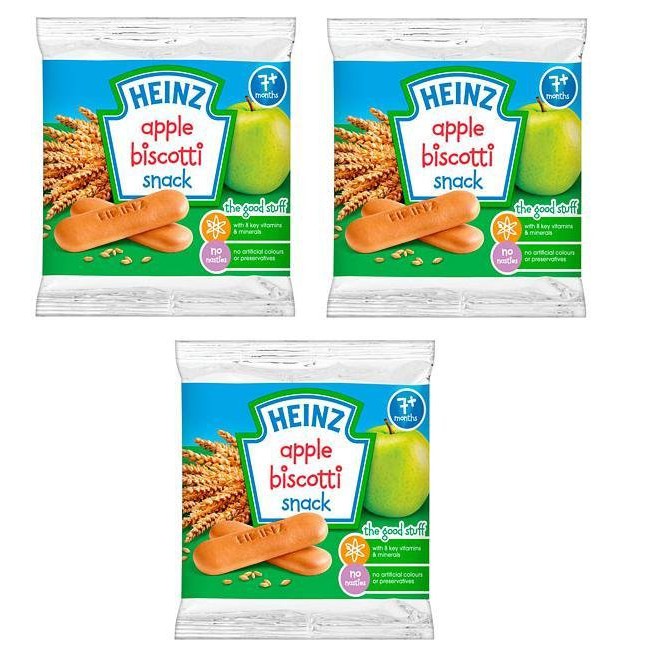 [Date 12/2022] Combo 3 bánh ăn dặm Heinz cho bé 7m+