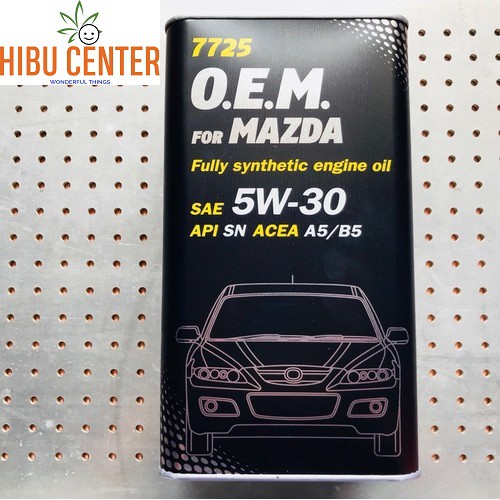 Nhớt MANNOL 5W-30 SN/CF O.E.M Cho Mazda 7725 – 4L Hàng Đức Cao Cấp Chính Hãng – HIBUCENTER