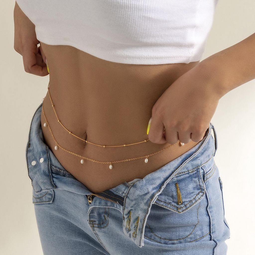 Dây Thắt Lưng Hai Lớp Gắn Hạt Hình Ngôi Sao Phong Cách Bohemia Thanh Lịch Tùy Chỉnh WMES15H Dành