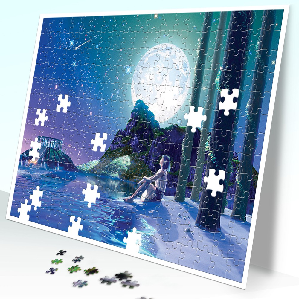 Tranh xếp hình Jigsaw Puzzle giải tỏa stress Tia Sáng 247 mảnh - Đêm sao băng - MSP: 247-029