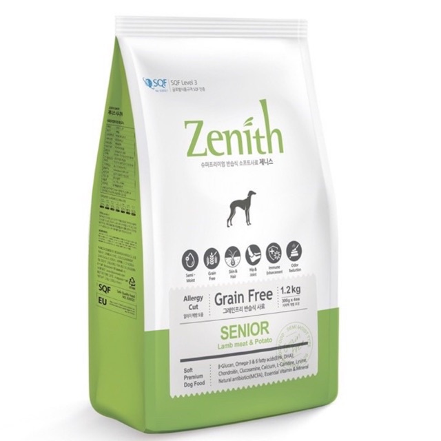 ZENITH THỨC ĂN HẠT MỀM DÀNH CHO CHÓ GIÀ TÚI 3KG.