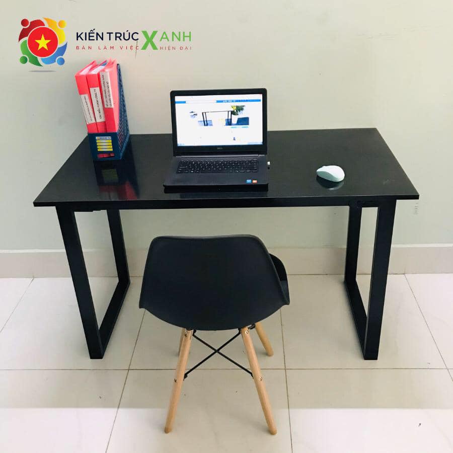 Bàn Làm Việc Chữ U FULL ĐEN ,học tập, chân sắt sơn tĩnh điện kích thước 60x120x75cm đầy đủ ốc vít lắp ráp cao cấp