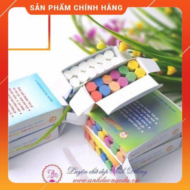 phấn viết bảng lục giác Ánh Dương trắng màu