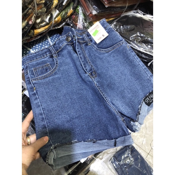 Quần short jeans đùi bé gái