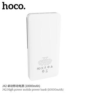 Sạc Dự Phòng 10000mah/20000mah 2 Cổng Sạc In/Out Hoco J42 High power - Bảo Hành Chính Hãng 12 Tháng