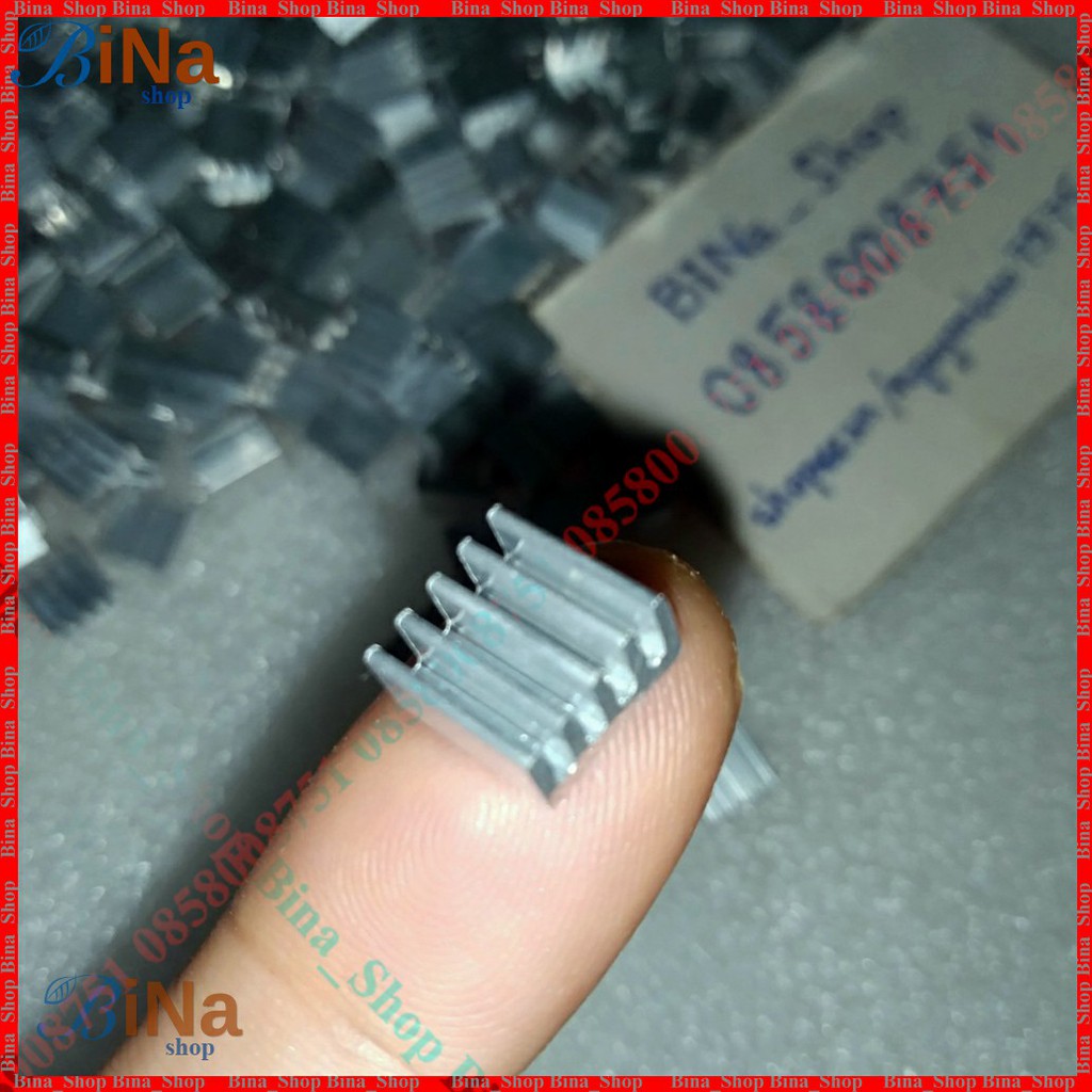 Tản nhiệt nhôm 5x9x9mm màu bạc