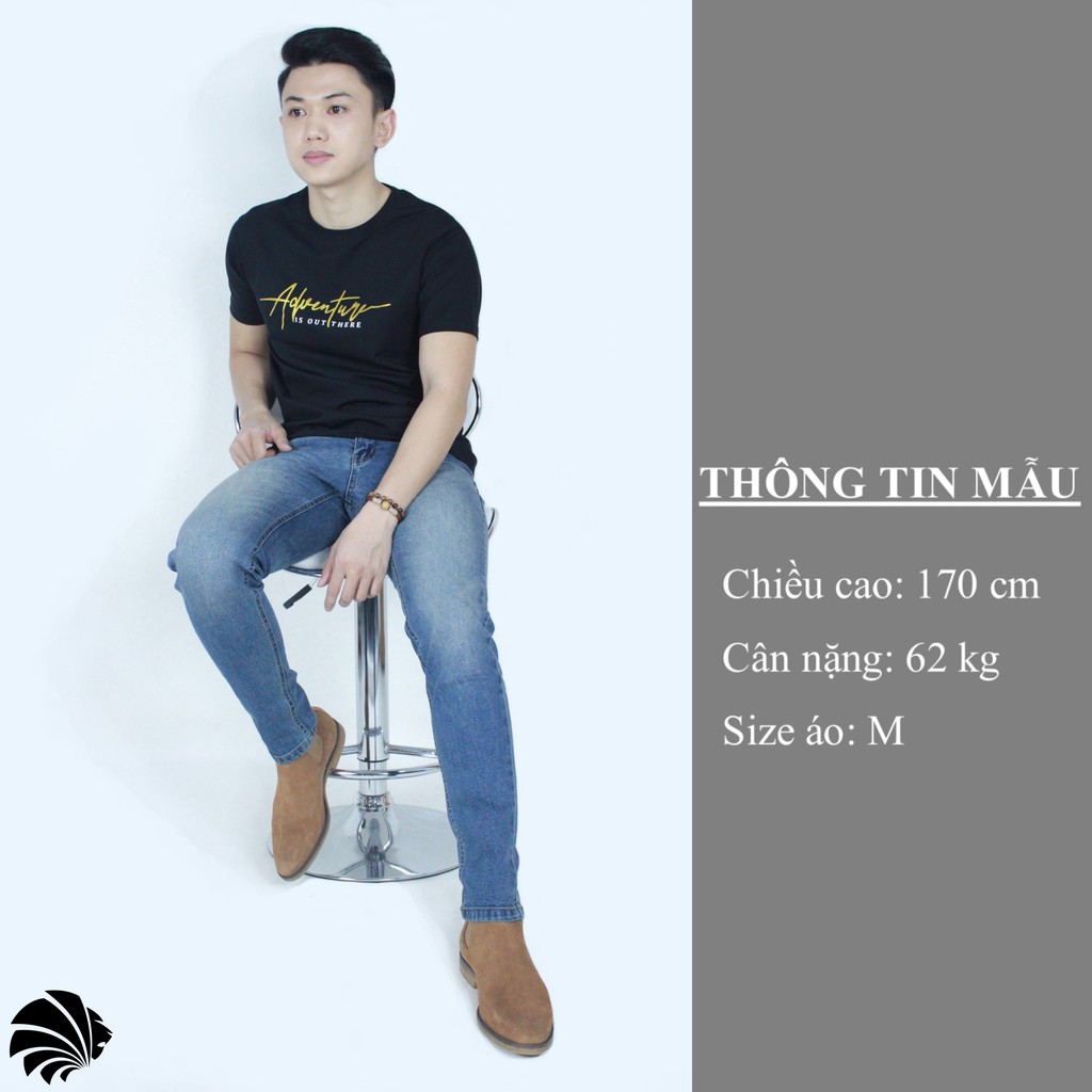 Áo thun nam - áo phông nam cộc tay cổ tròn in hoạ tiết Adventure dáng regular fit chất liệu cotton chống nhăn mềm mịn | BigBuy360 - bigbuy360.vn