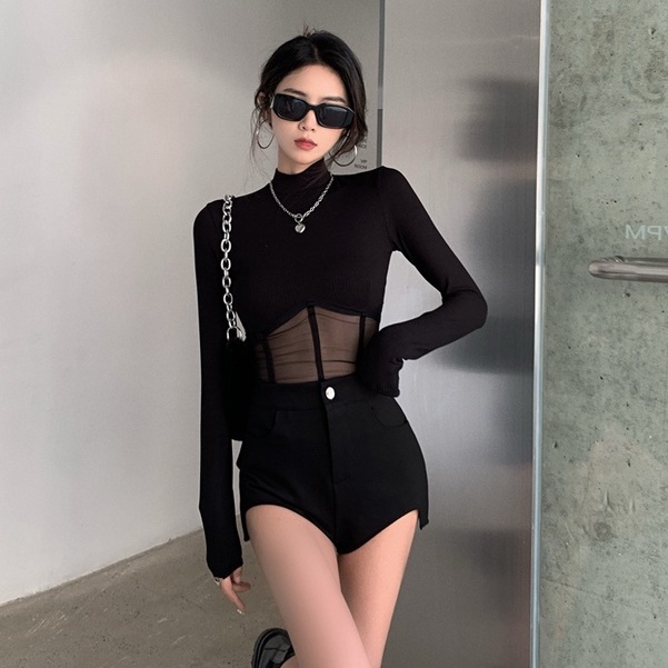 Áo Thun Nữ Dài Tay Cổ Tròn Thời Trang Hàn