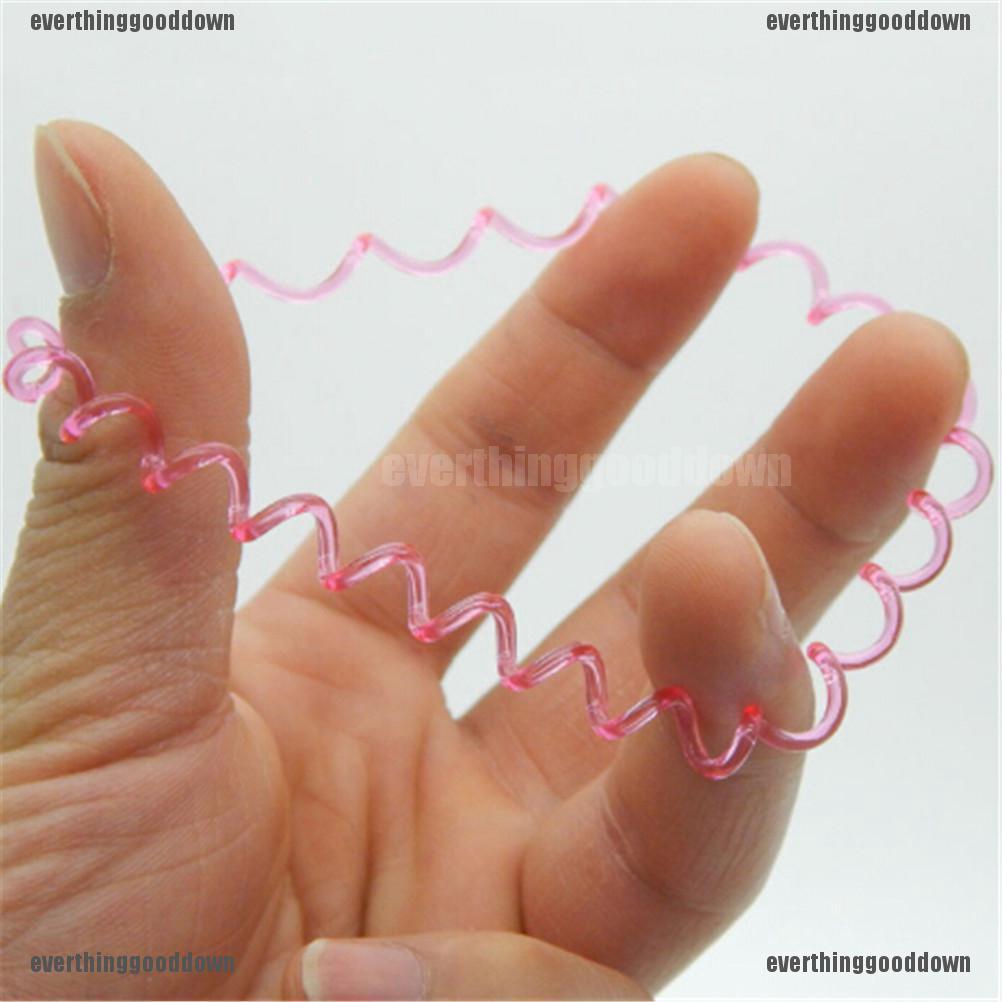 Set 10 Dây Buộc Tóc Nhựa Màu Trơn Tiện Dụng