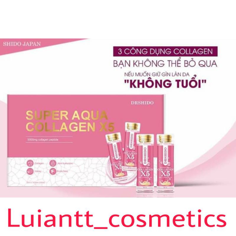 [CHÍNH HÃNG] NƯỚC UỐNG COLLAGEN X5 SUPER AQUA - COLLAGEN X5 DẠNG NƯỚC