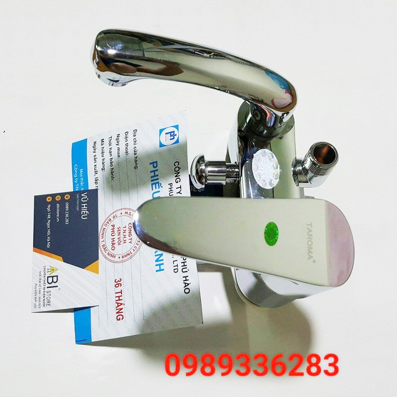 SEN TẮM LIỀN VÒI TRM 819 thân đồng mạ crome, vòi sen liền chậu rửa mặt cao cấp b.h 3 năm