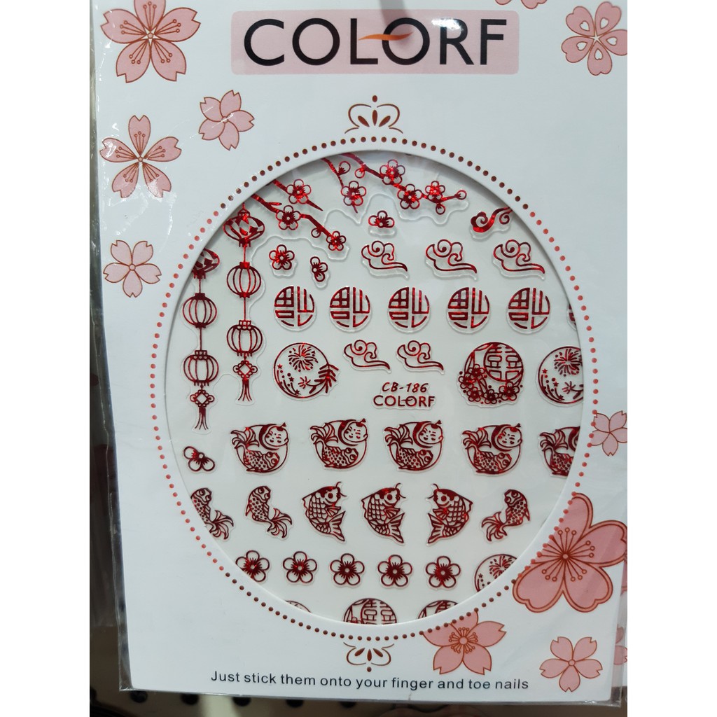 Nail Sticker Tết siêu rẻ 3 (Bông dán hiệu 15)