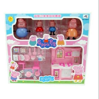 Bộ đồ chơi nấu ăn của gia đình heo peppa pig