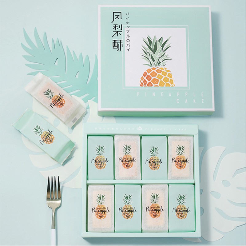 1 Gói 50 Túi Đựng Bánh Quy In Hình Quả Dứa (Màu Ngẫu Nhiên)