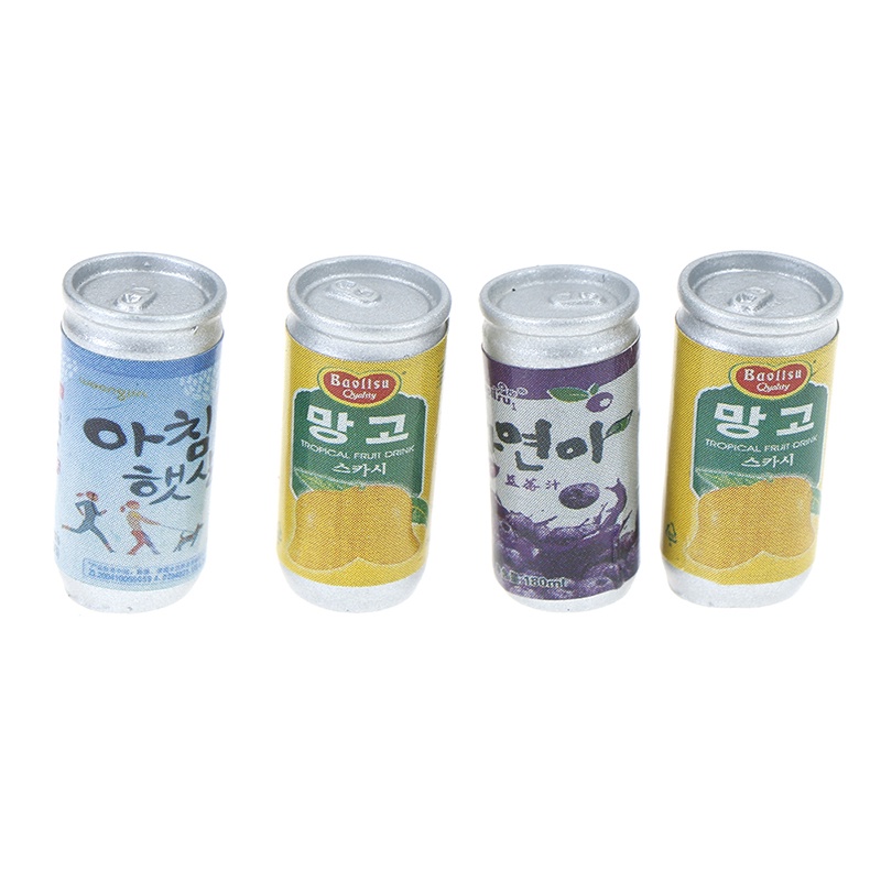Bộ 4 Bình Nước mini Tỉ Lệ 1: 12 Trang Trí Nhà Búp Bê
